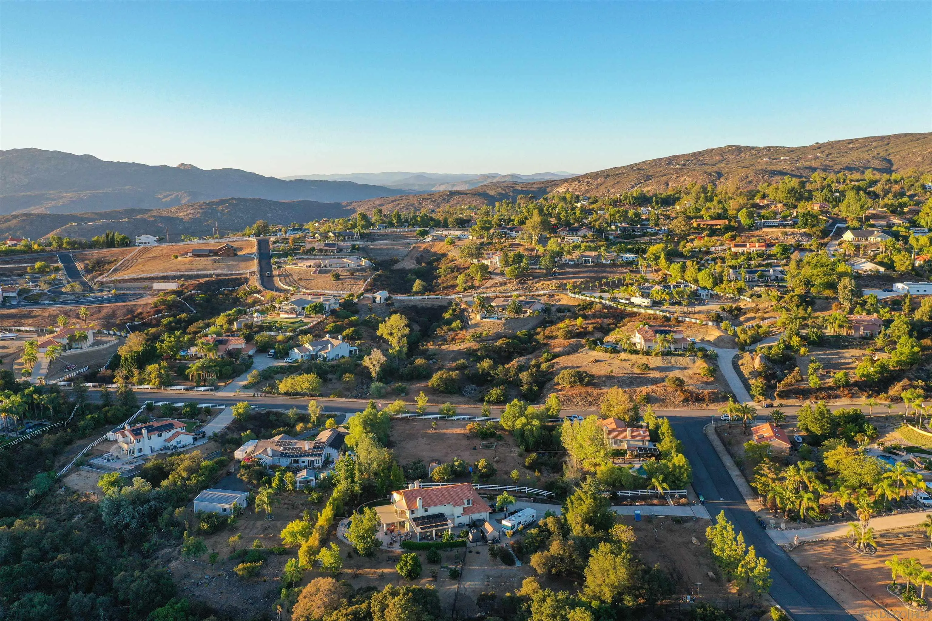 2457 Victoria Circle Alpine, CA 91901 - Photo 38 of 40 an aerial view of residential houses with outdoor space and trees