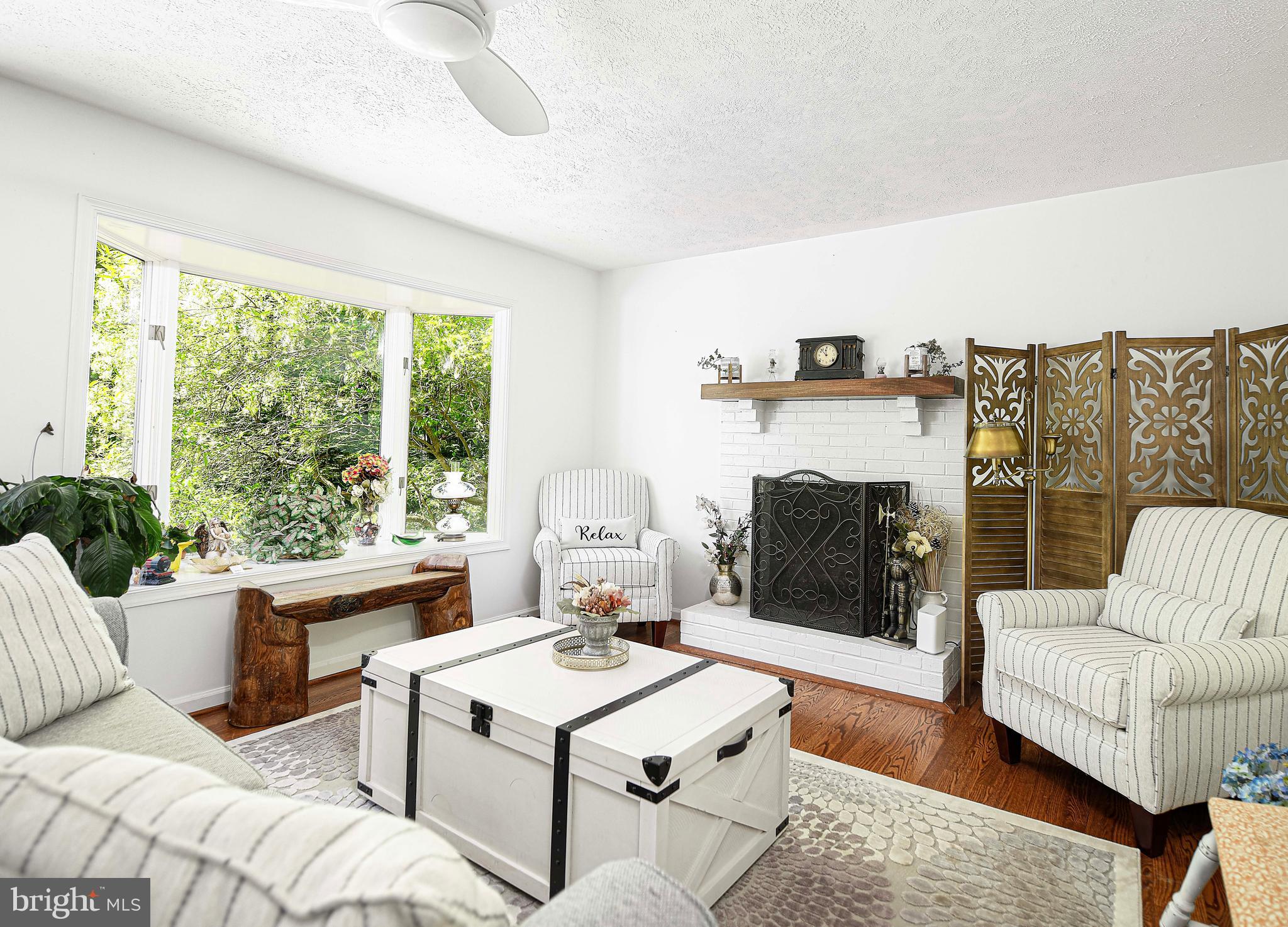 17200 Wesley Chapel Road Monkton, MD 21111 - Photo 14 of 51 Beautiful brick fireplace & wood mantle