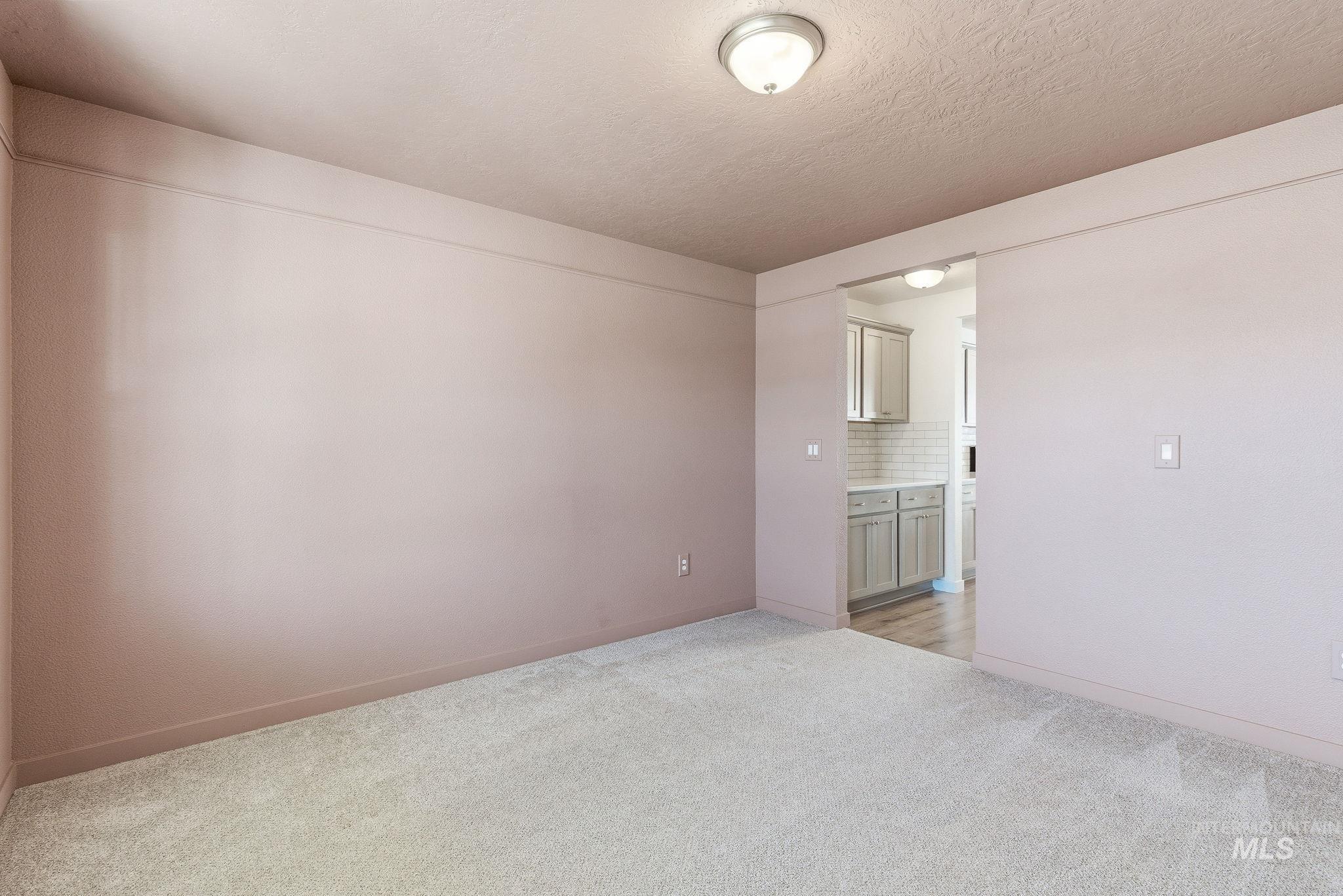 110 Homesteaders Street Middleton, ID 83644 - Photo 16 of 49 Empty room with light colored carpet and a textured ceiling