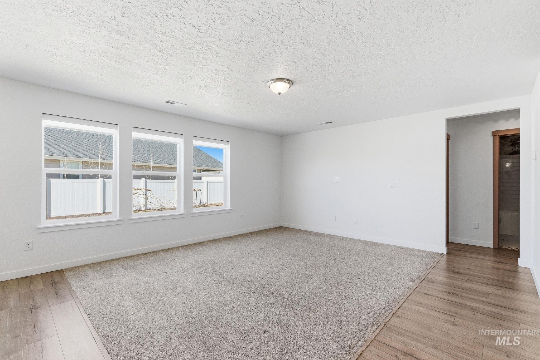 110 Homesteaders Street Middleton, ID 83644 - Photo 17 of 49 Spare room featuring light wood-style flooring and a textured ceiling