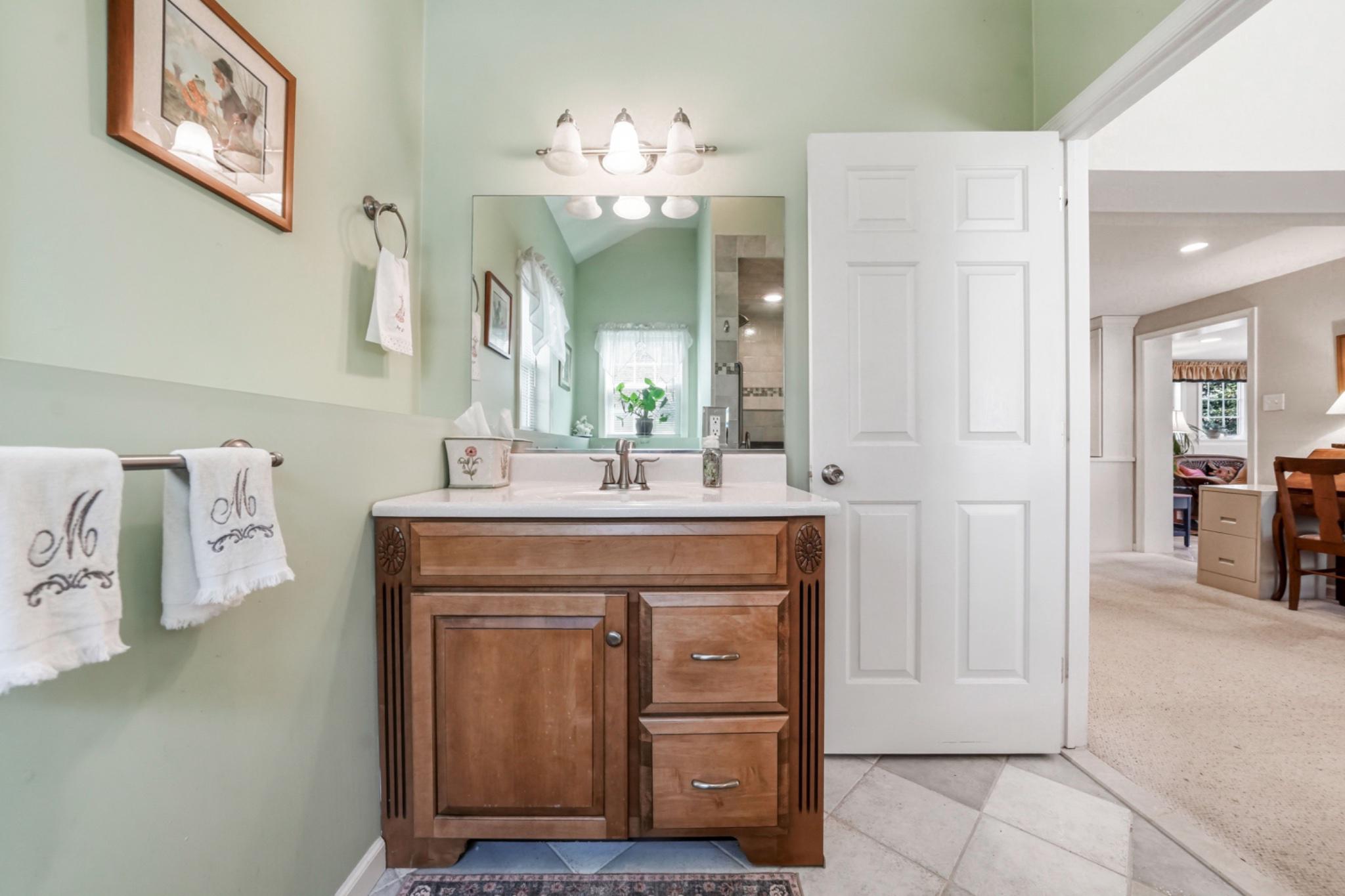 6 Laurel Lane Media, PA 19063 - Photo 15 of 52 a bathroom with a sink vanity and a mirror