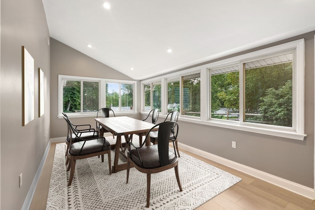 3 Emerson Road Wayland, MA 01778 - Photo 13 of 24 a view of a dining room with furniture window and outside view