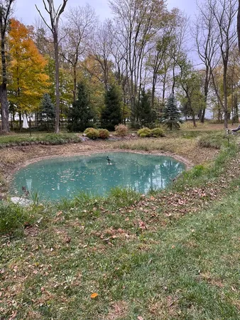 a view of outdoor space with green space
