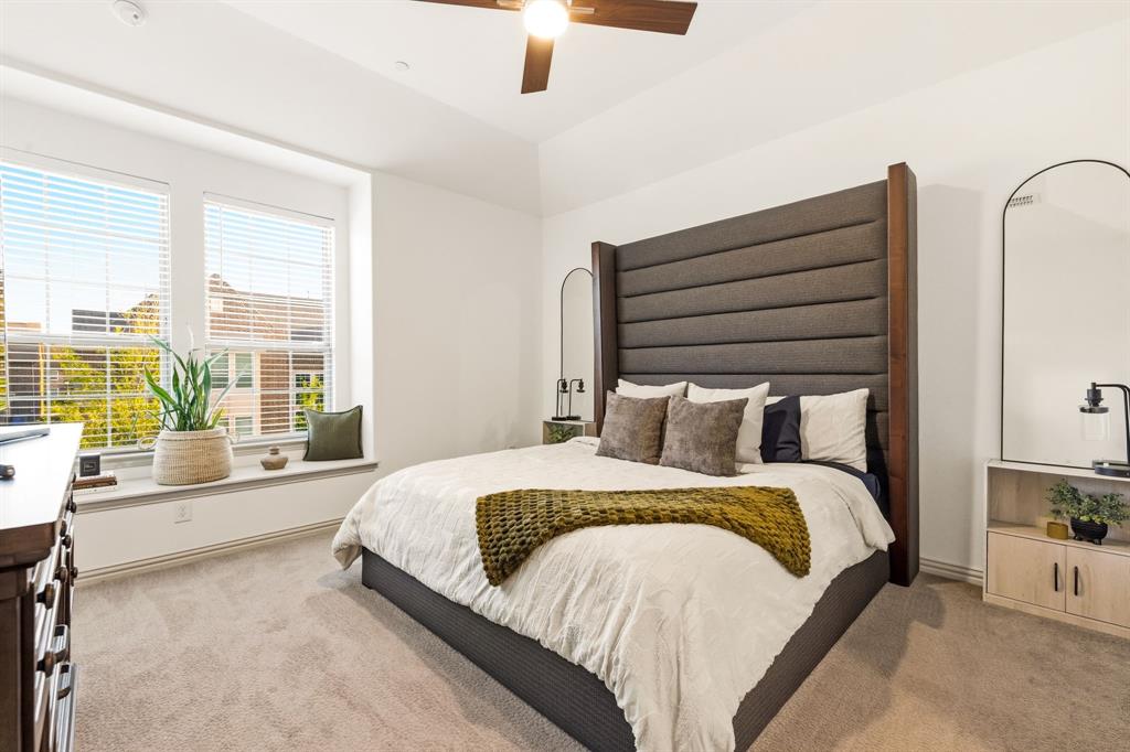 3720 Dutchess Drive Frisco, TX 75034 - Photo 22 of 36 a spacious bedroom with a bed and a large window