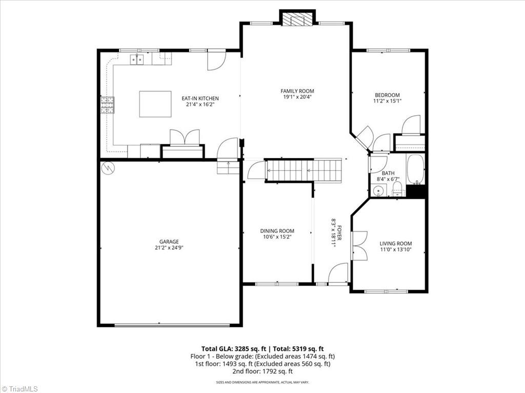 2908 Fernley Court High Point, NC 27262 - Photo 40 of 42 1st floor--Floorplan