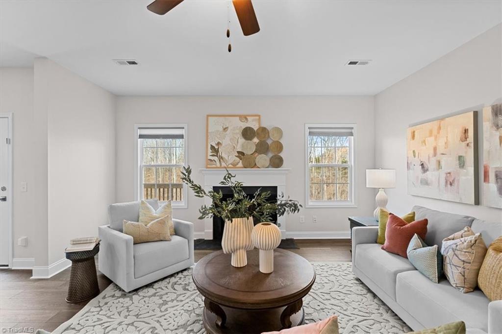 2908 Fernley Court High Point, NC 27262 - Photo 7 of 42 Living Room w/gas fireplace