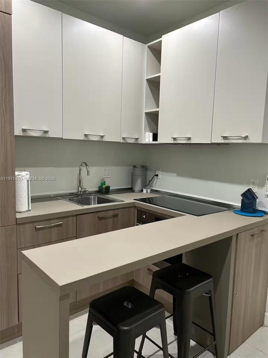 245 Northeast 33rd Street, Unit 207 Miami, FL 33137 - Photo 3 of 6 a kitchen with a sink cabinets and window