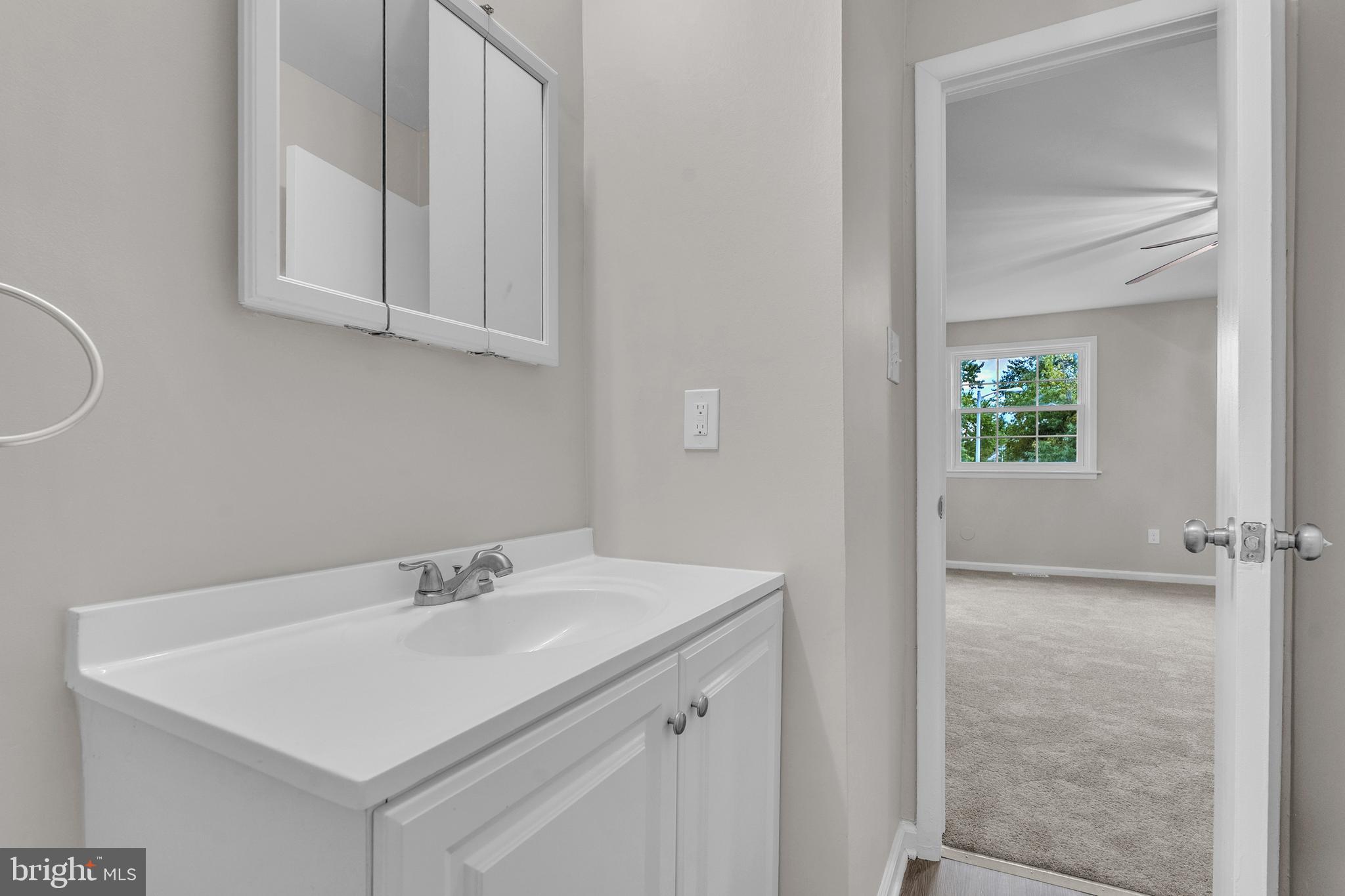 55 Hamilton Street Swedesboro, NJ 08085 - Photo 45 of 48 a bathroom with a sink and a mirror