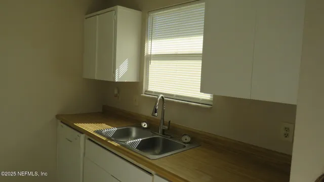 a sink with a window