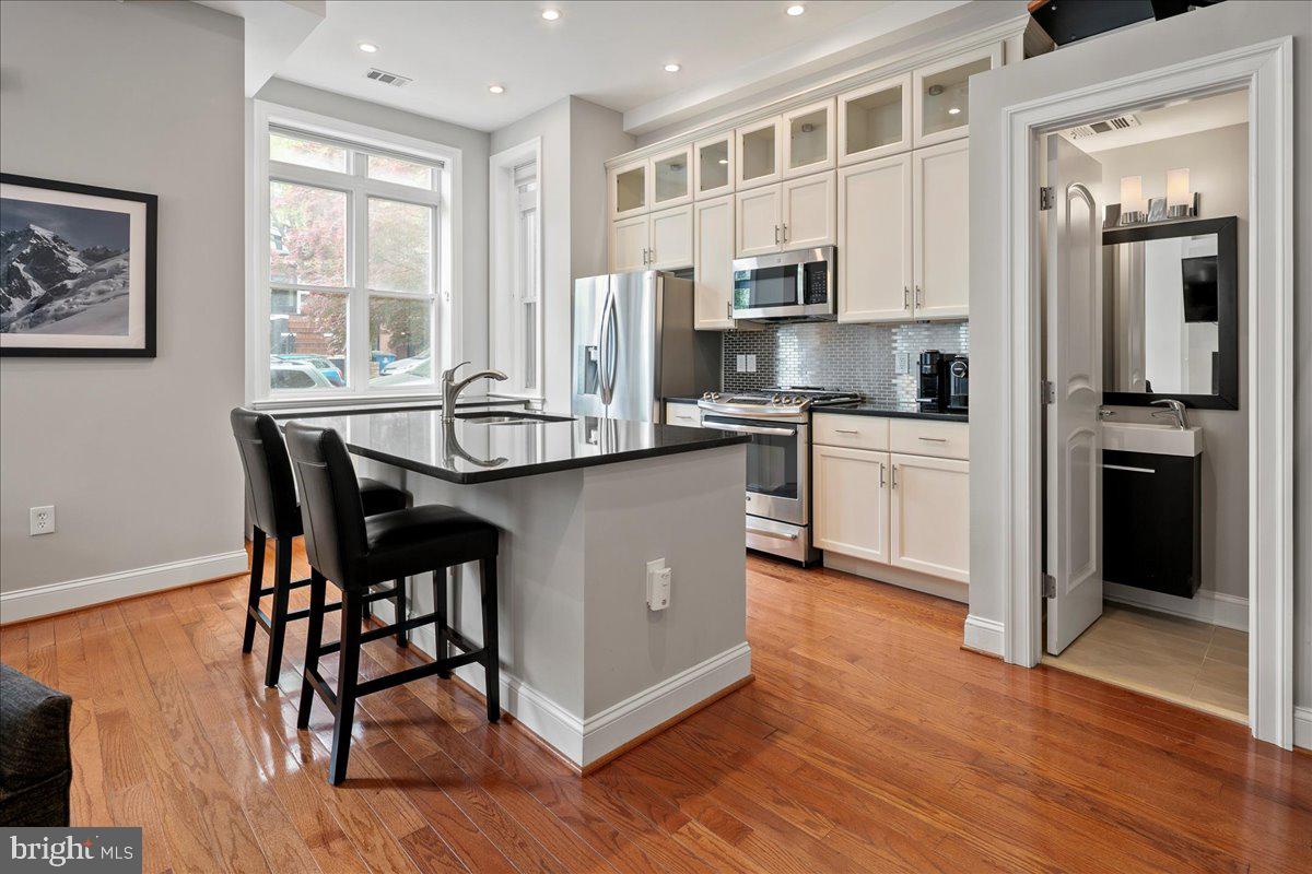 2019 19th Street Northwest, Unit 2 Washington, DC 20009 - Photo 11 of 30 Kitchen Island with room for seating
