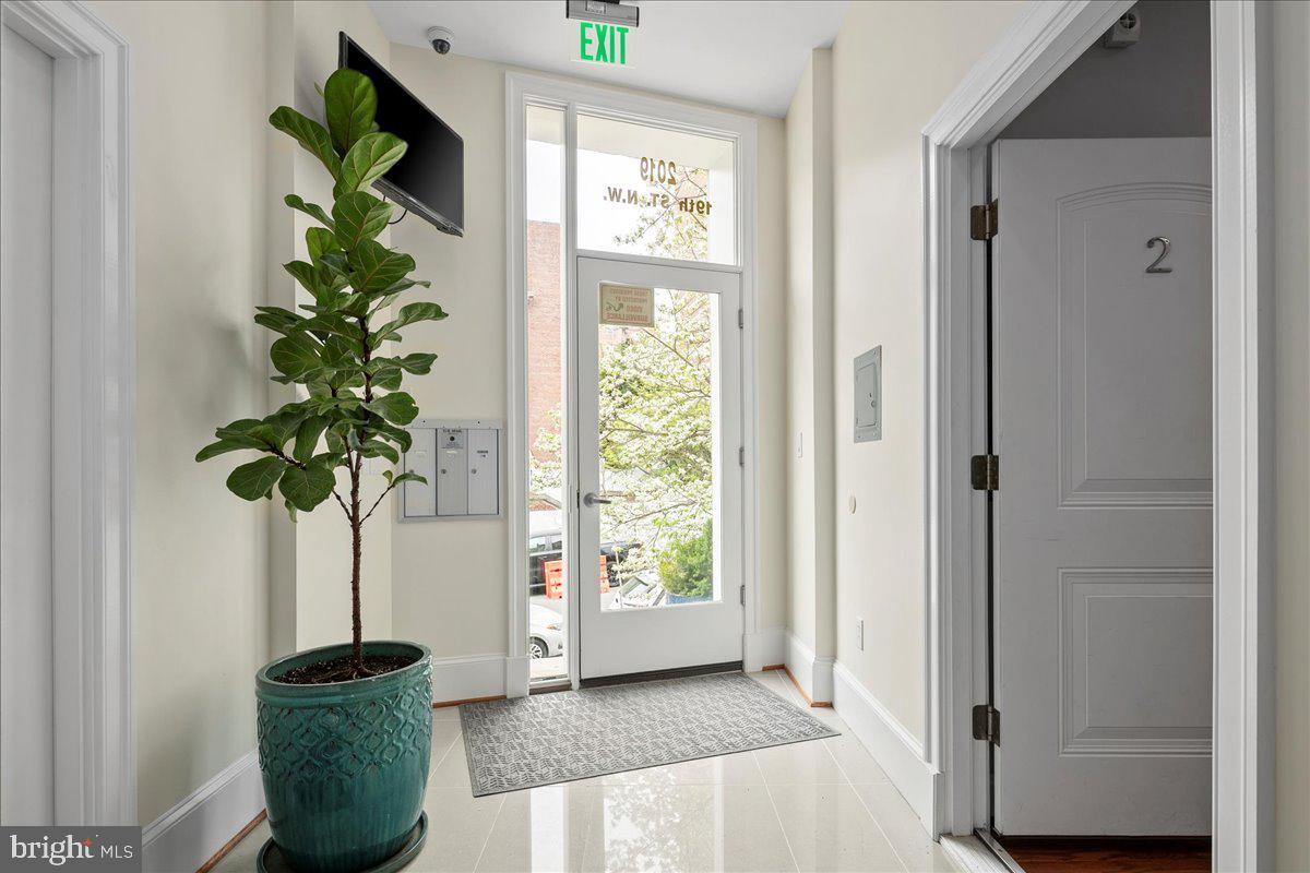 2019 19th Street Northwest, Unit 2 Washington, DC 20009 - Photo 3 of 30 Well maintained building entry hall
