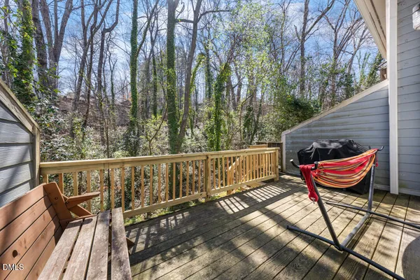 a view of a chairs on the roof deck