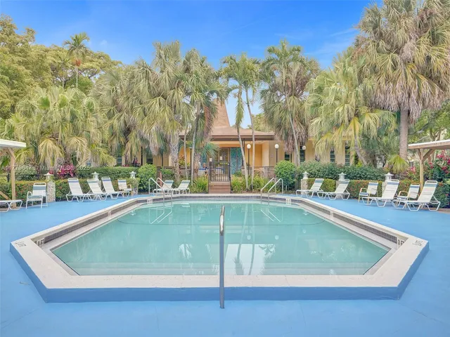 a view of outdoor space yard and swimming pool