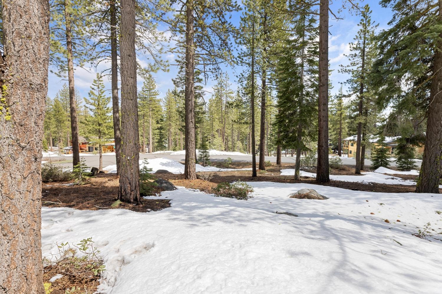 11916 Lamplighter Way Truckee, CA 96161 - Photo 2 of 20 a view of a tall white house with a snow on the road