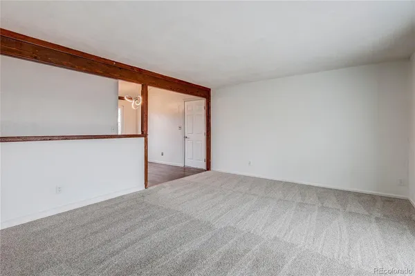 a view of an empty room