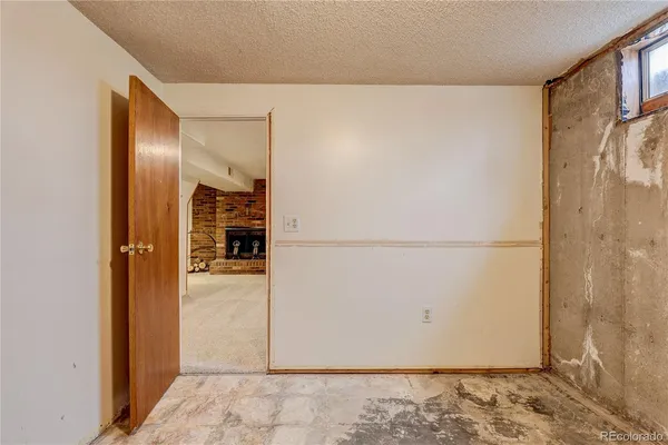 a view of a room with racks