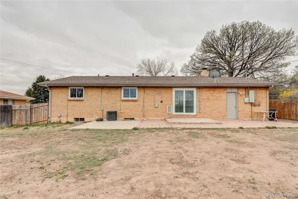 a backyard of a house