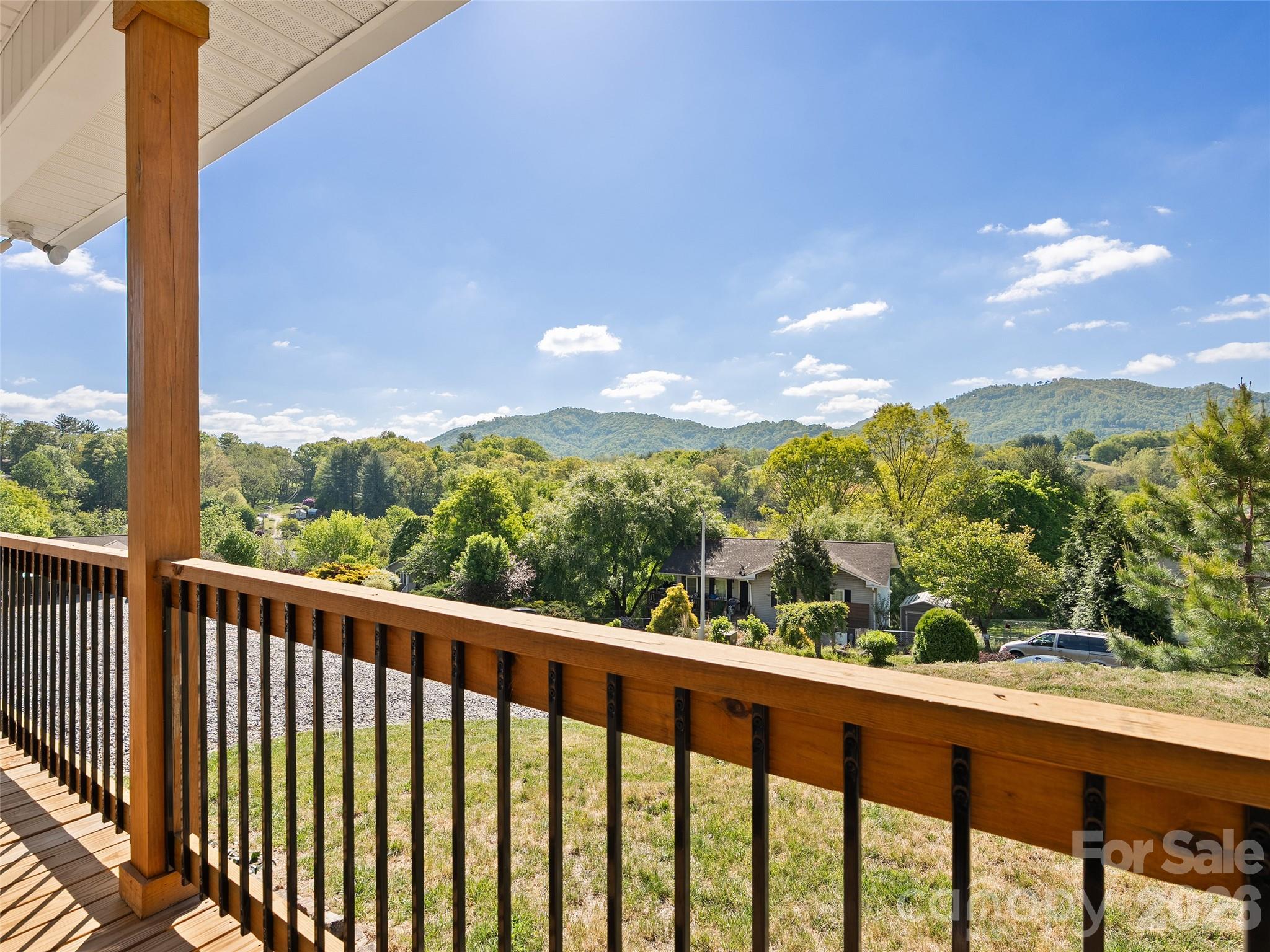 373 Barefoot Ridge Clyde, NC 28721 - Photo 4 of 30 a view of a city from a balcony