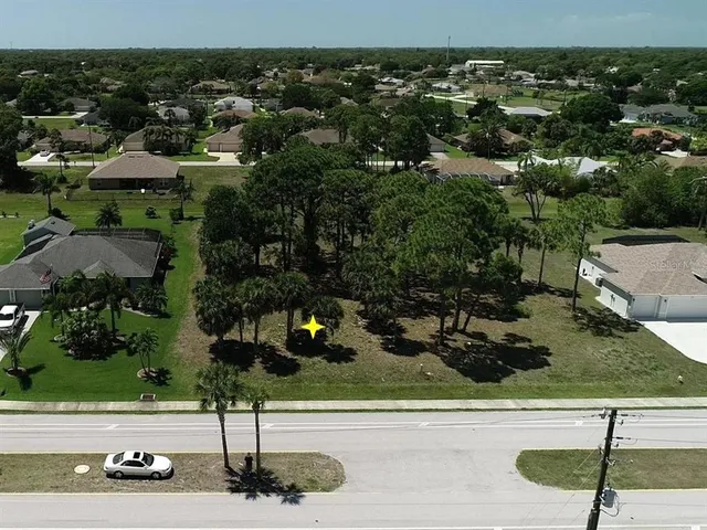 an aerial view of multiple house