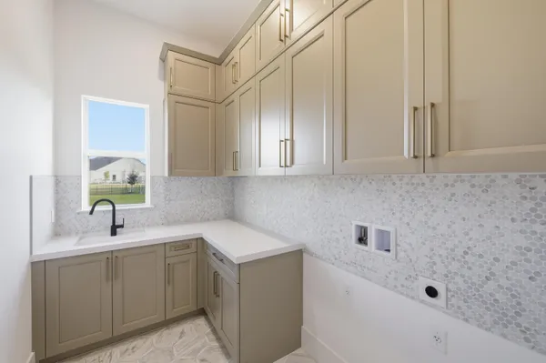 a bathroom with a double vanity sink double mirror