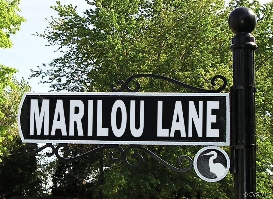 a view of a street sign