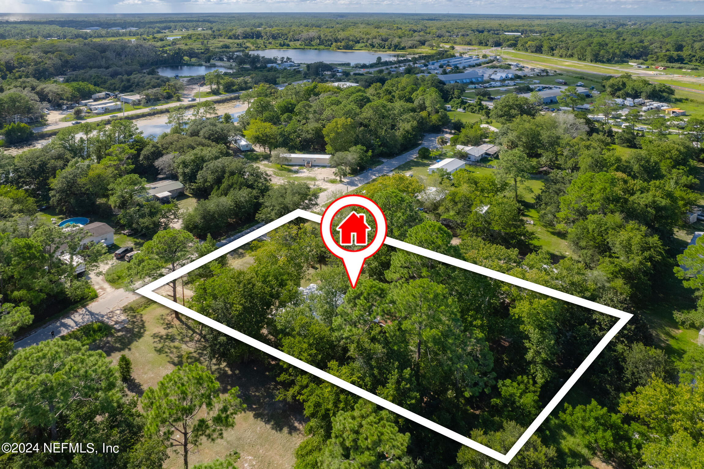 1650 Natalie Road St. Augustine, FL 32084 - Photo 41 of 44 an aerial view of swimming pool and mountain view