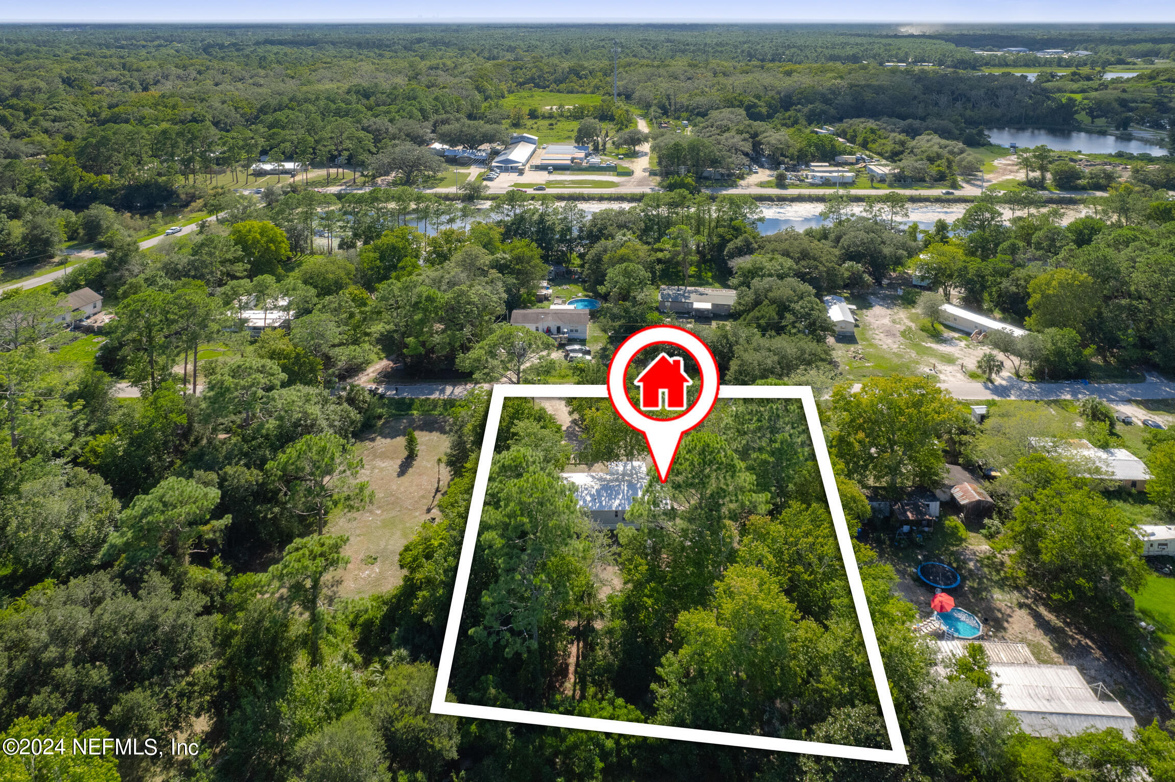 1650 Natalie Road St. Augustine, FL 32084 - Photo 42 of 44 an aerial view of residential house with an outdoor space