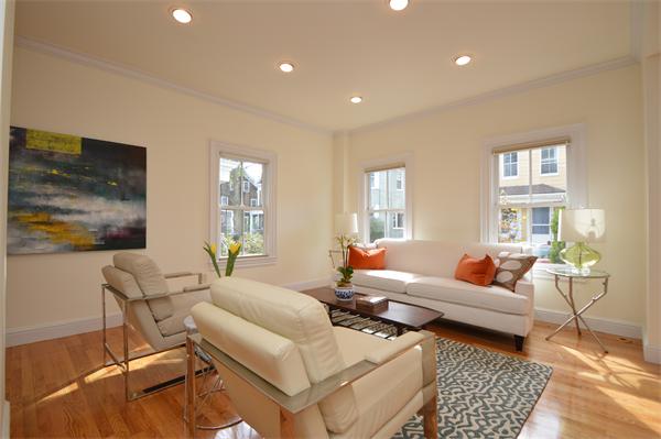 7 St Mary Road Cambridge, MA 02139 - Photo 2 of 24 a living room with furniture and wooden floor