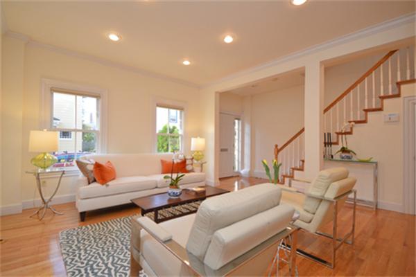 7 St Mary Road Cambridge, MA 02139 - Photo 5 of 24 a living room with furniture and a couch