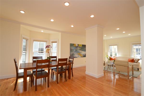7 St Mary Road Cambridge, MA 02139 - Photo 7 of 24 a view of a a dining room with furniture window and wooden floor