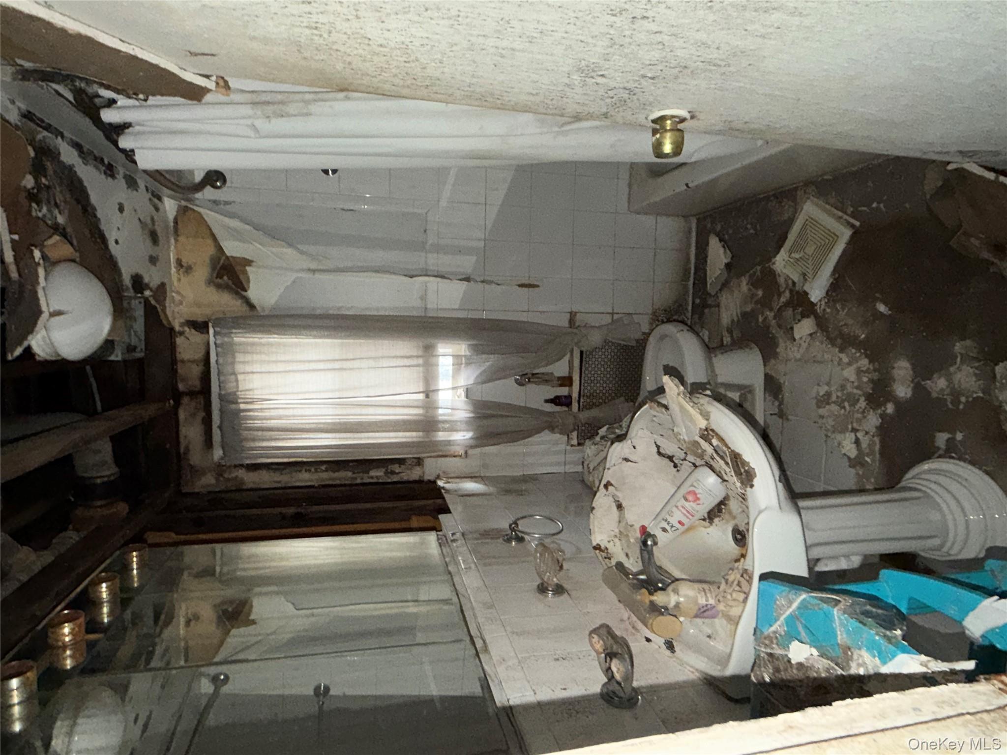 135-26 219th Street Queens, NY 11413 - Photo 27 of 43 a bathroom with a sink toilet and shower