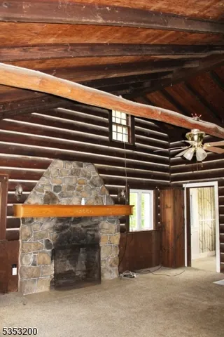 a view of outdoor space garage and window