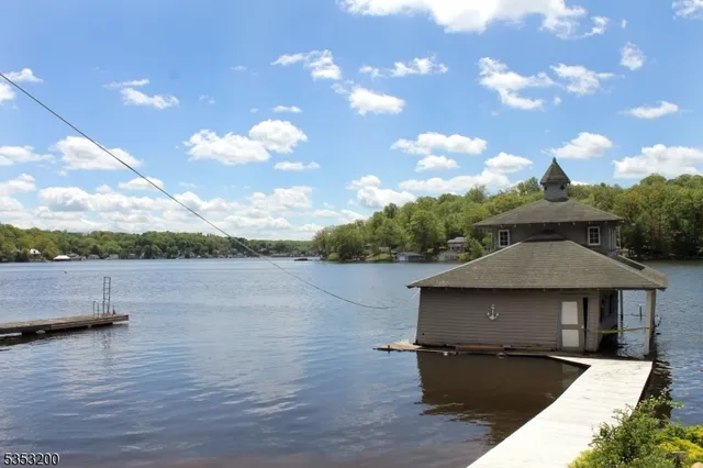 a view of a terrace with sky view