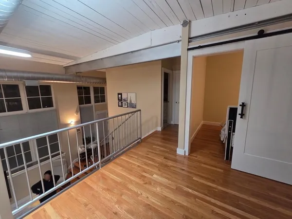 a view of a balcony
