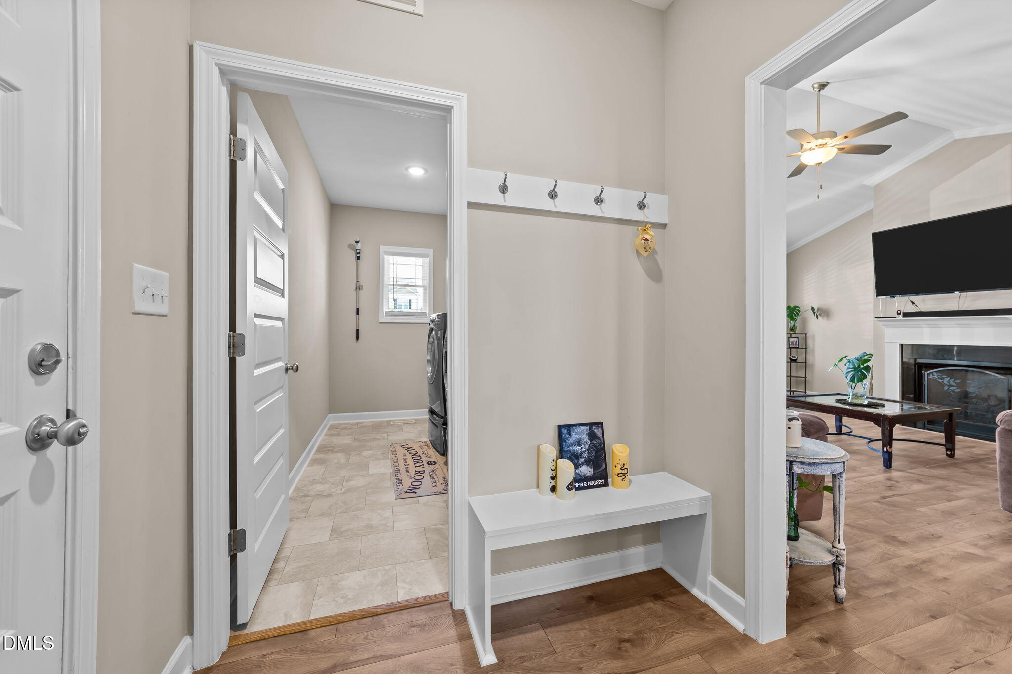 73 Rabbit Run Drive Smithfield, NC 27577 - Photo 19 of 46 a view of entryway with livingroom and furniture