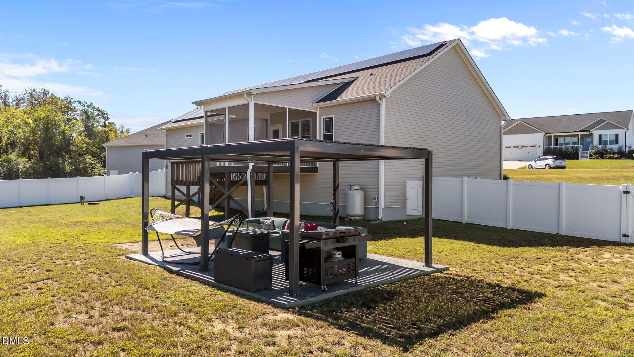 73 Rabbit Run Drive Smithfield, NC 27577 - Photo 40 of 46 a view of a house with swimming pool and sitting area