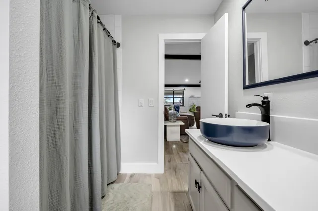 a view of a kitchen from a sink