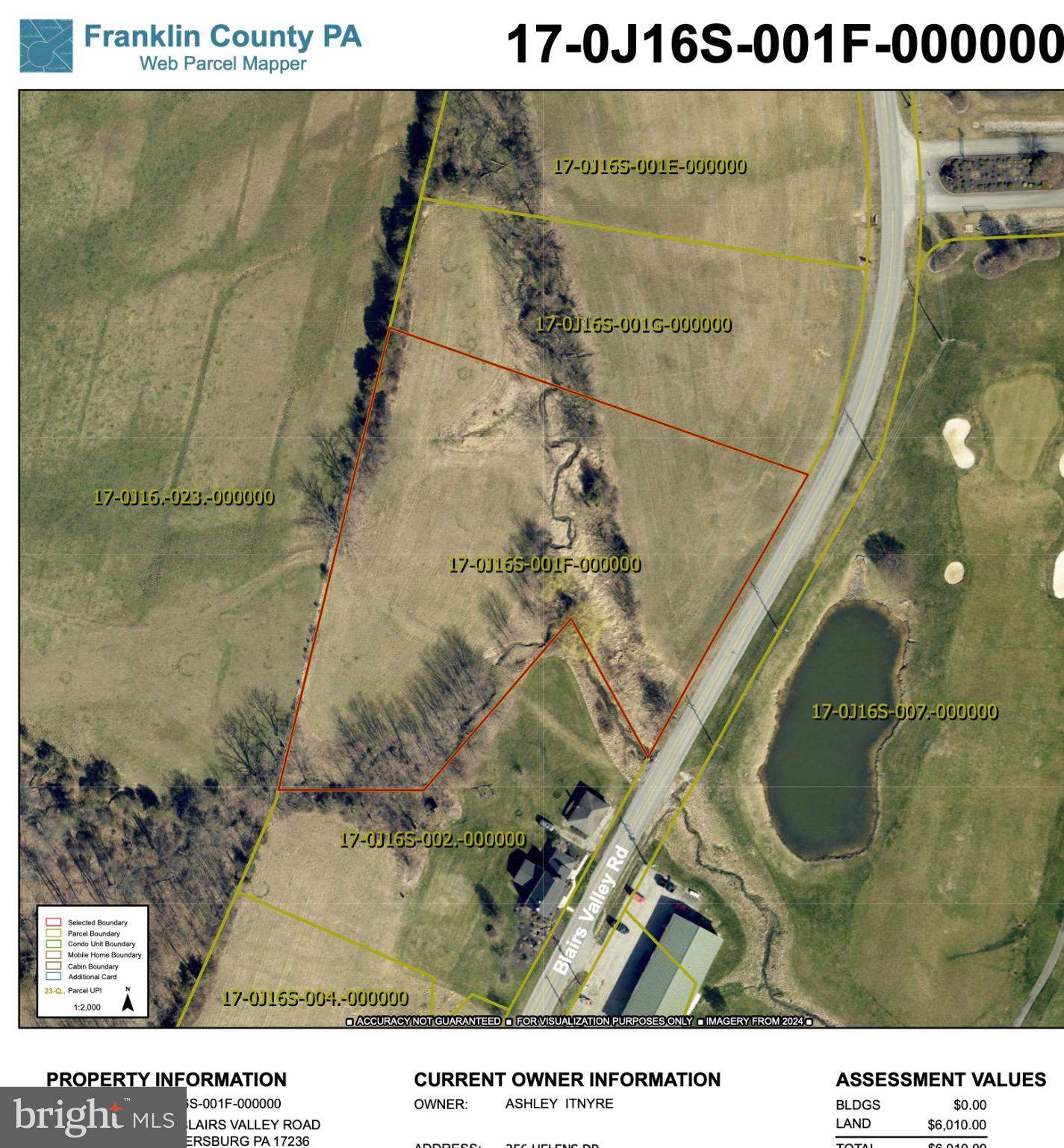 11147 Blairs Valley Road Mercersburg, PA 17236 - Photo 4 of 13 Property map showcasing expansive land.