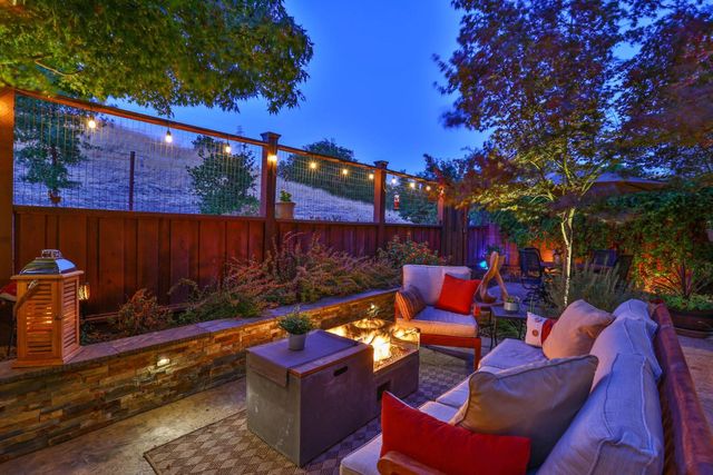 a front view of house with an entrance