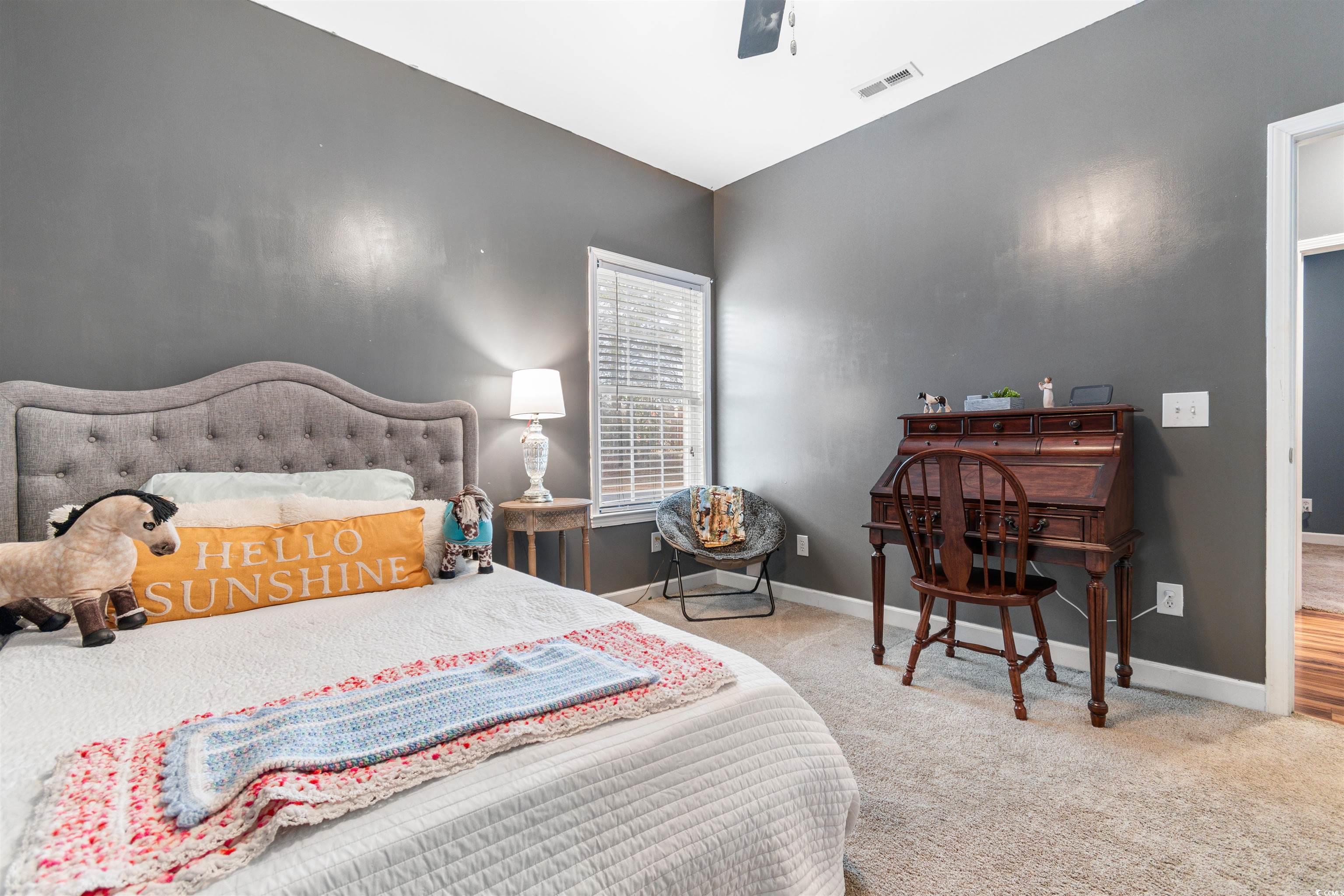1291 Pisgah Church Road Aynor, SC 29511 - Photo 23 of 39 Bedroom with carpet and ceiling fan