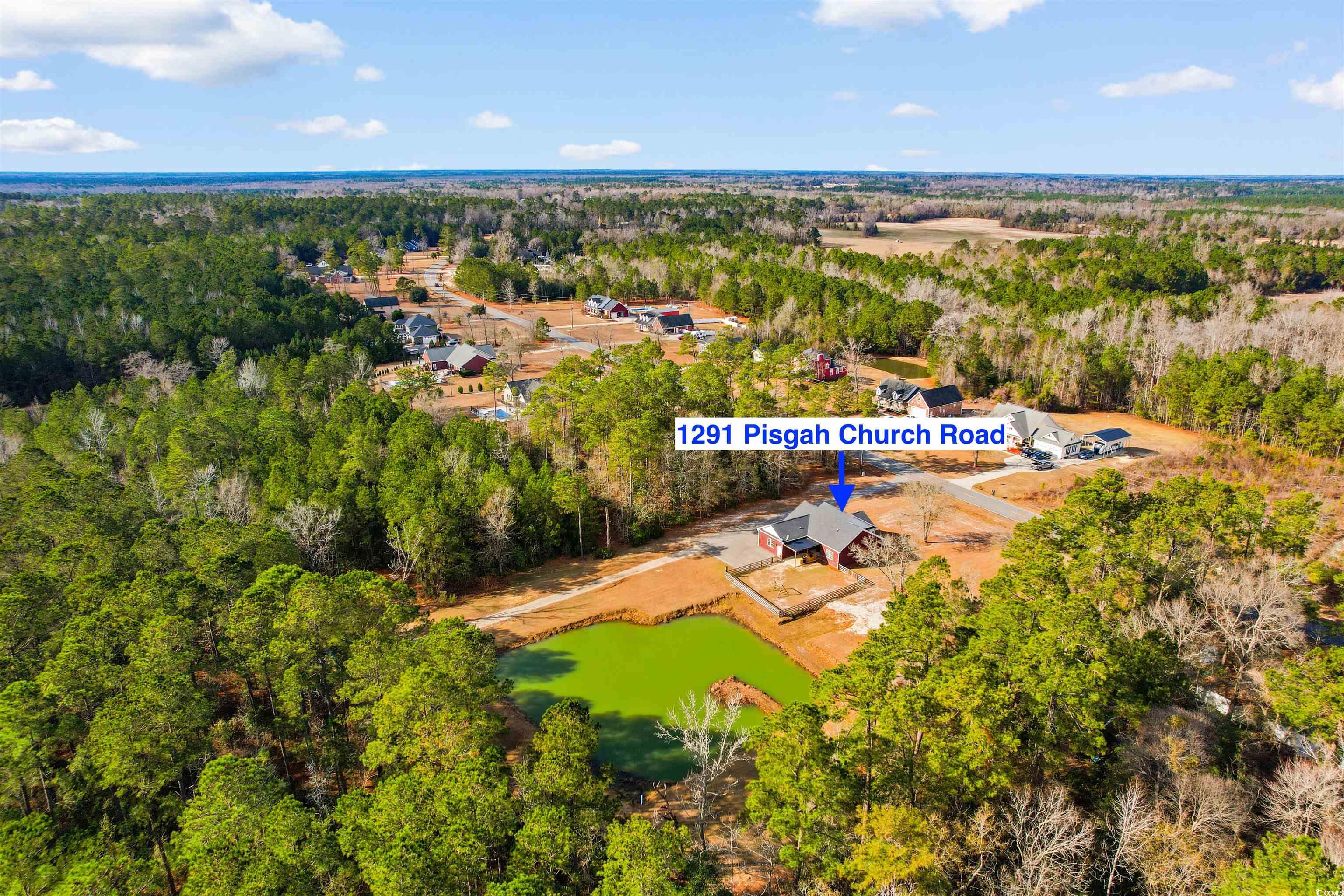 1291 Pisgah Church Road Aynor, SC 29511 - Photo 35 of 39 Drone / aerial view featuring a water view