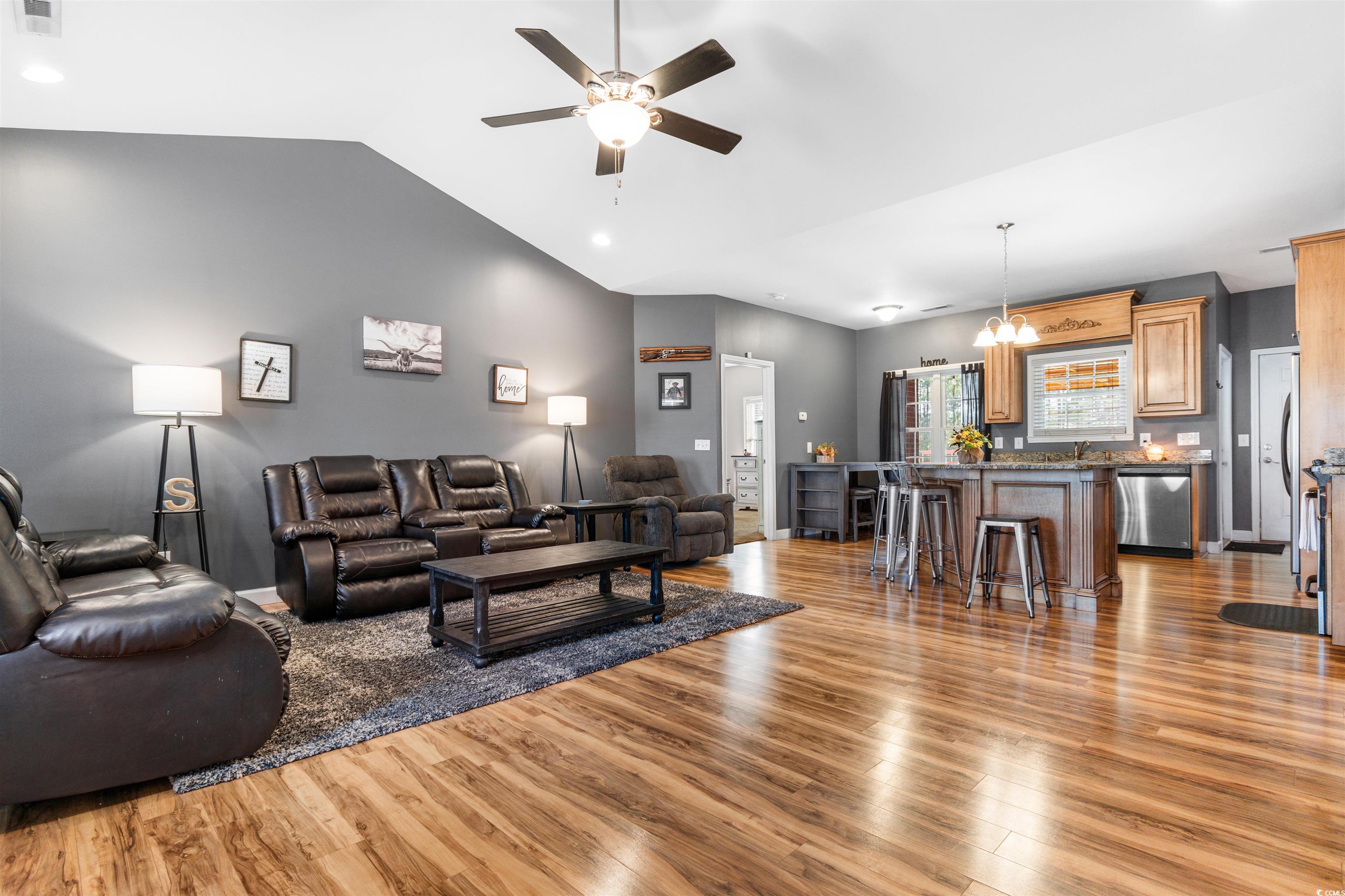 1291 Pisgah Church Road Aynor, SC 29511 - Photo 10 of 39 Living room featuring ceiling fan with notable cha