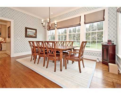 362 Brookside Road Darien, CT 06820 - Photo 11 of 20 a view of a dining room with furniture window and wooden floor