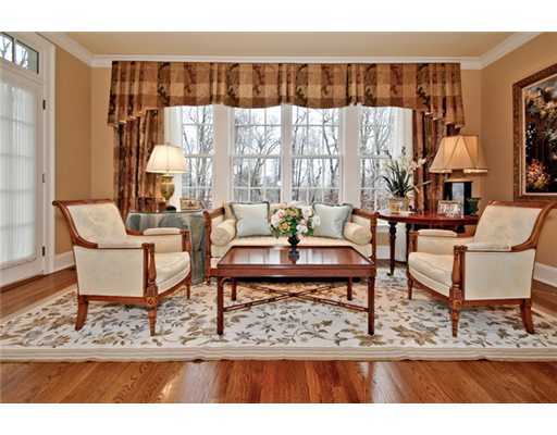 362 Brookside Road Darien, CT 06820 - Photo 15 of 20 a living room with furniture a lamp and a potted plant