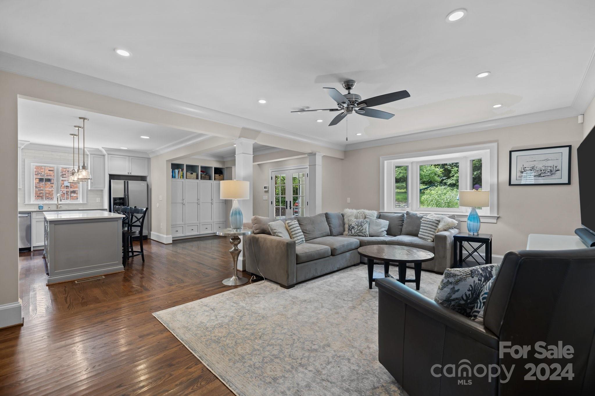 2414 Inverness Road Charlotte, NC 28209 - Photo 20 of 46 a living room with furniture and a large window