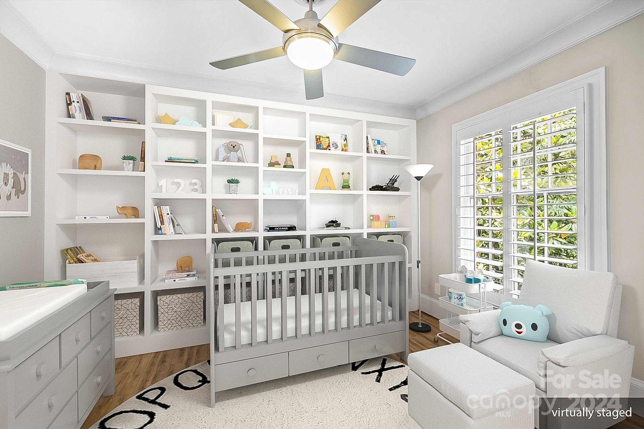 2414 Inverness Road Charlotte, NC 28209 - Photo 8 of 46 a bedroom with furniture and a window