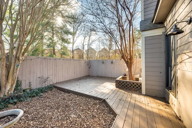 a backyard of a house