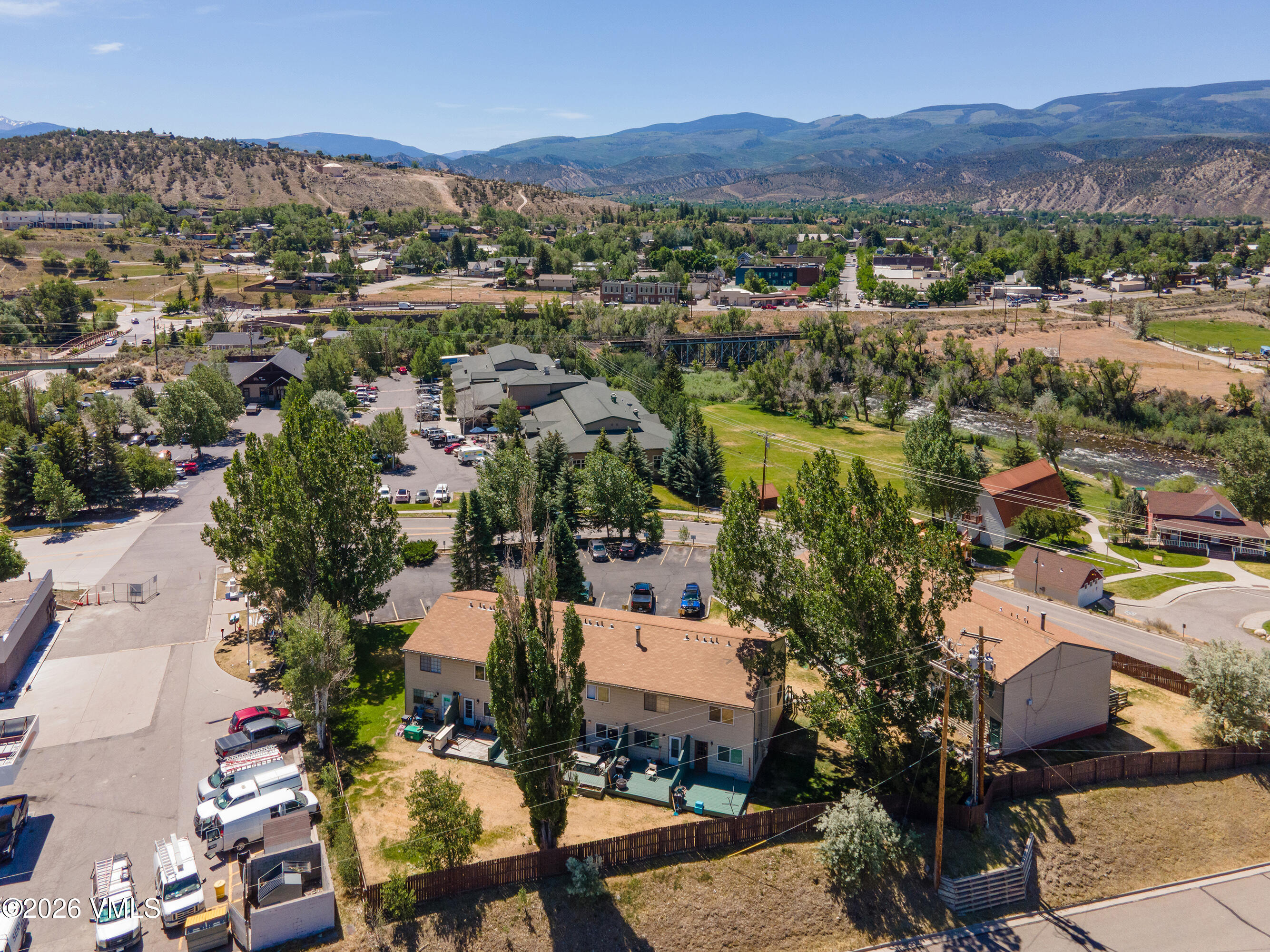 85 Chambers Avenue, Unit 10 Eagle, CO 81631 - Photo 37 of 41 an aerial view of a city with lots of residential buildings