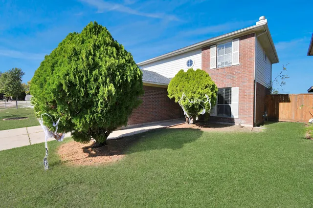 a view of a back yard of the house