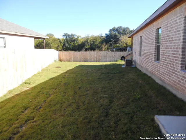 a backyard of a house